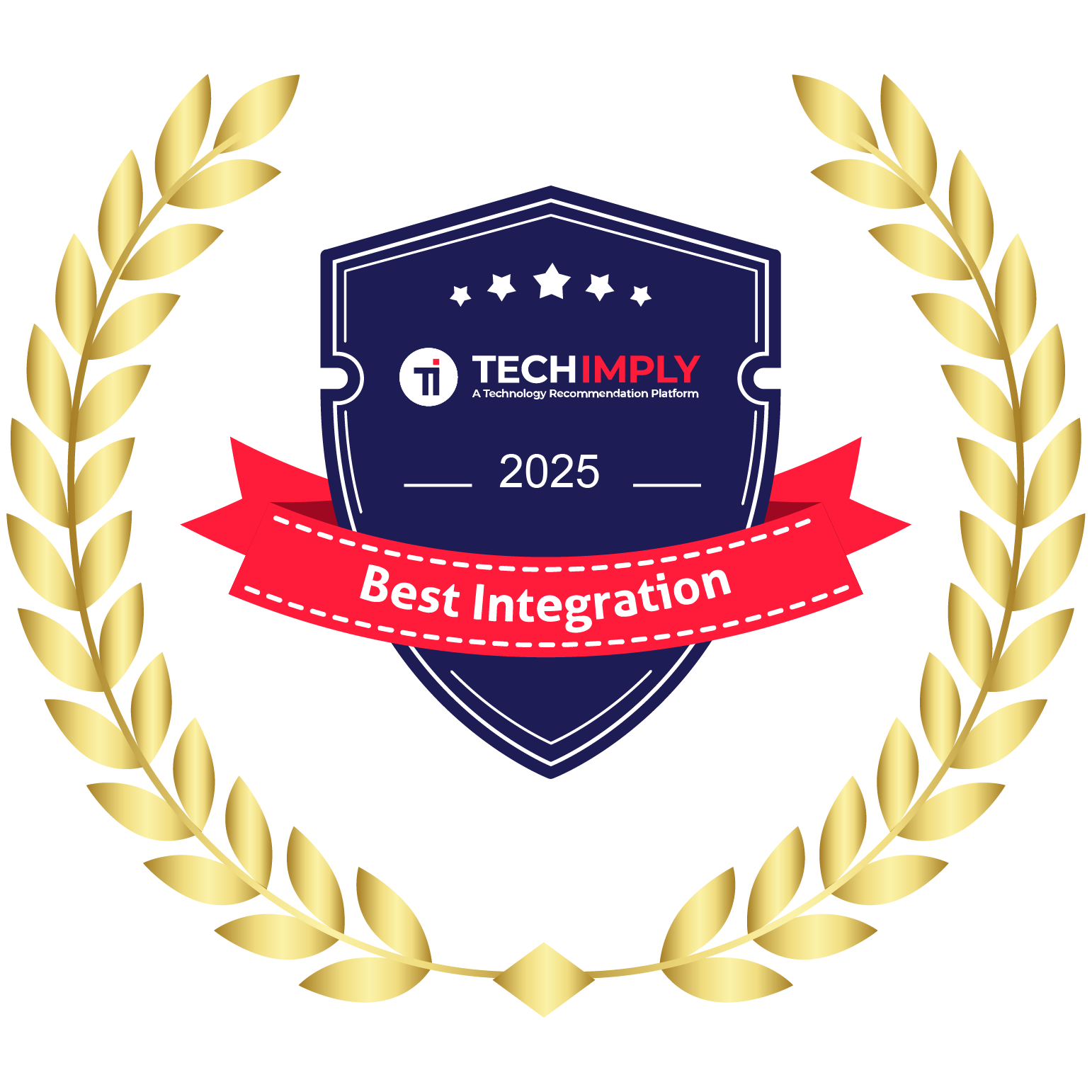 AWARDED FOR BEST INTEGRATION BY TECHIMPLY 2025