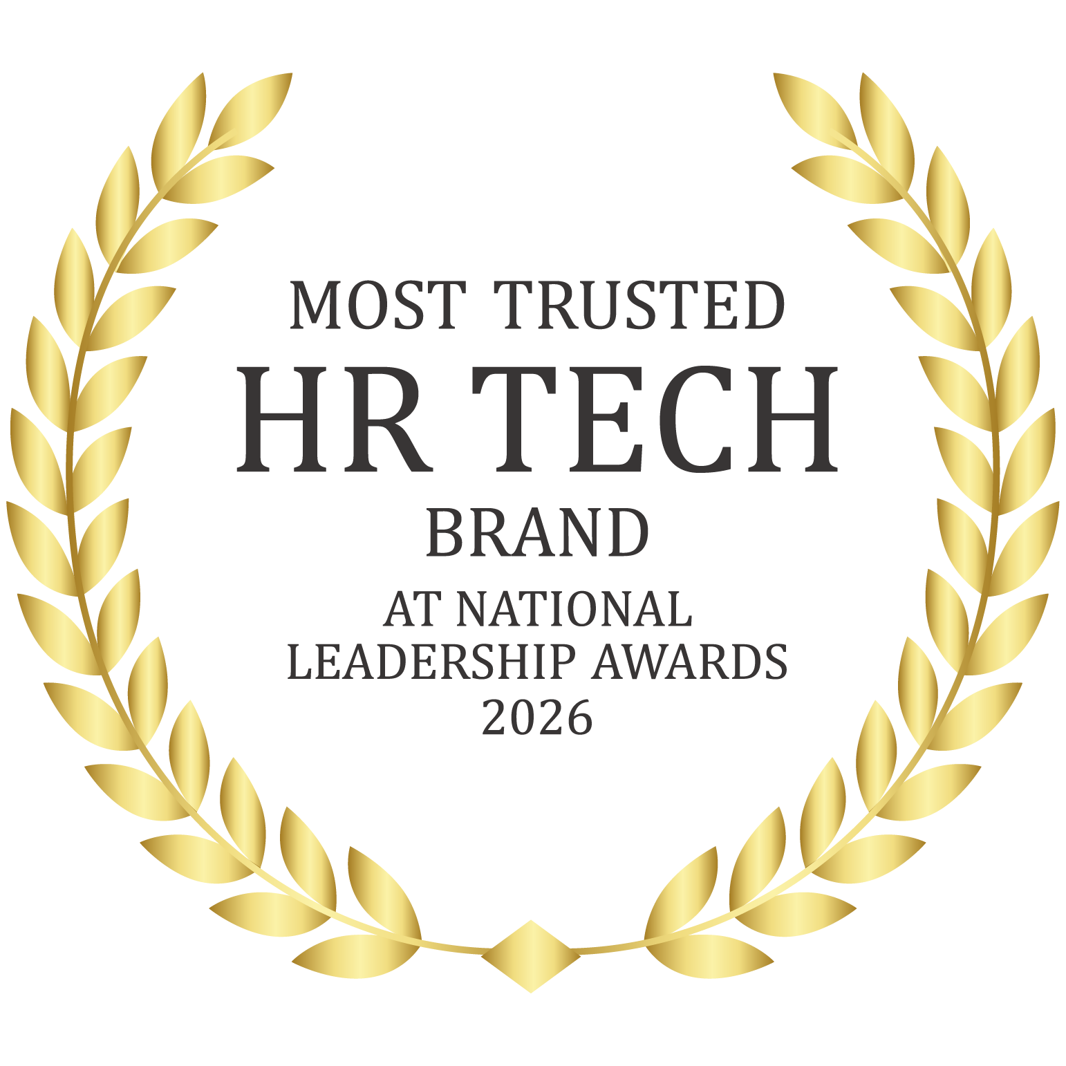 AWARDED MOST TRUSTED HR TECH BRAND AT NATIONAL LEADERSHIP AWARDS 2026